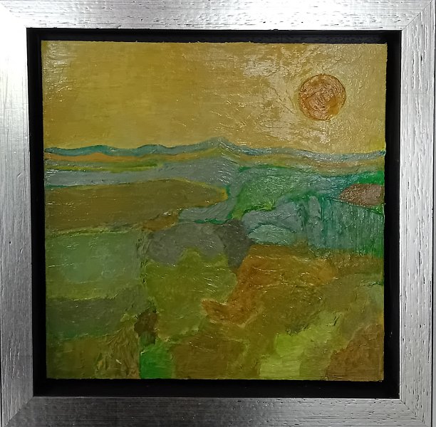 Zonnig landschap.jpg - Zonnig landschap 25x25cm